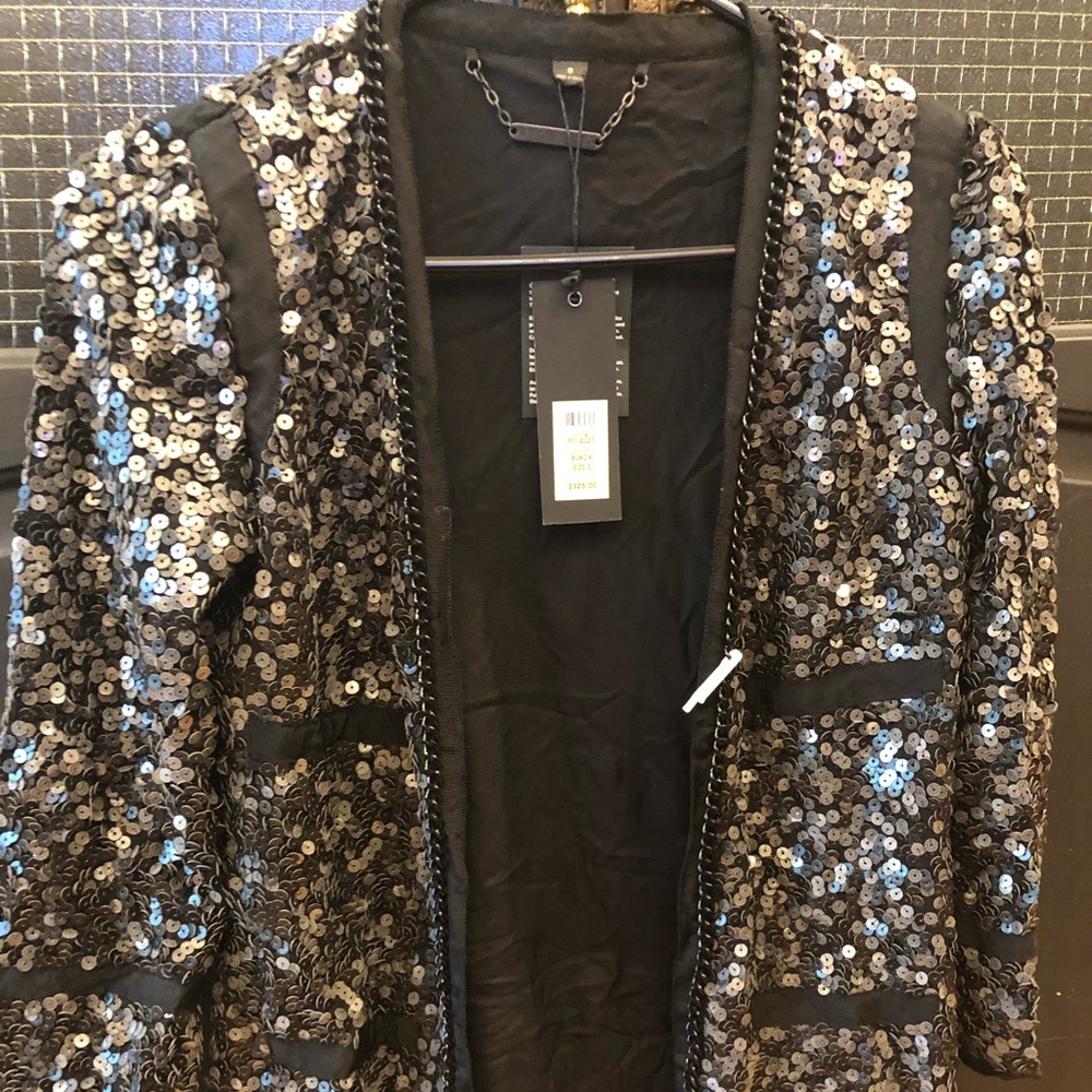 Rachel Zoe sequin jacket